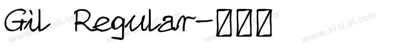 Gil Regular字体转换 Gil Regular字体转换